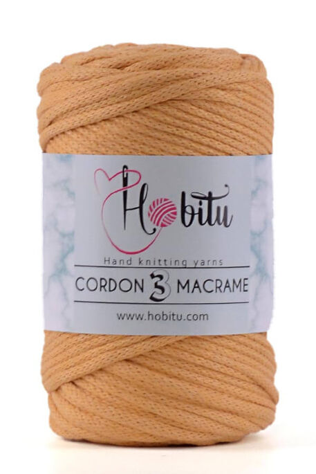 Hobitu Yarn - HOBİTU CORDON 3 MACRAME YARN 164 Yellow