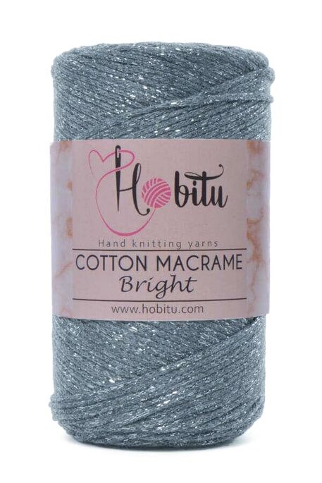 Hobitu Yarn - HOBİTU COTTON MACRAME BRİGHT YARN 130 Navy Blue