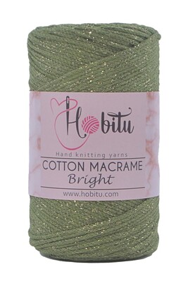 Hobitu Yarn - HOBİTU COTTON MACRAME BRİGHT YARN 141 green