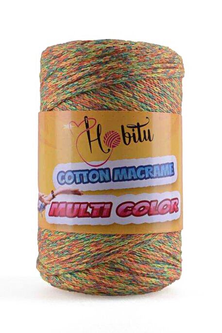 Hobitu Yarn - HOBİTU COTTON MACRAME MULTI COLOR 14