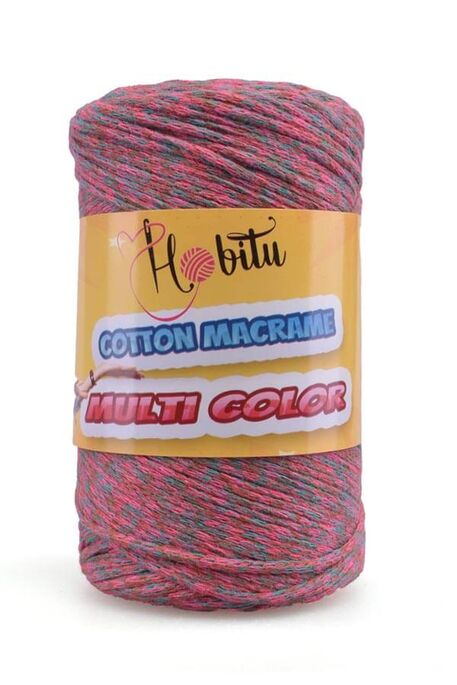 Hobitu Yarn - HOBİTU COTTON MACRAME MULTI COLOR 14