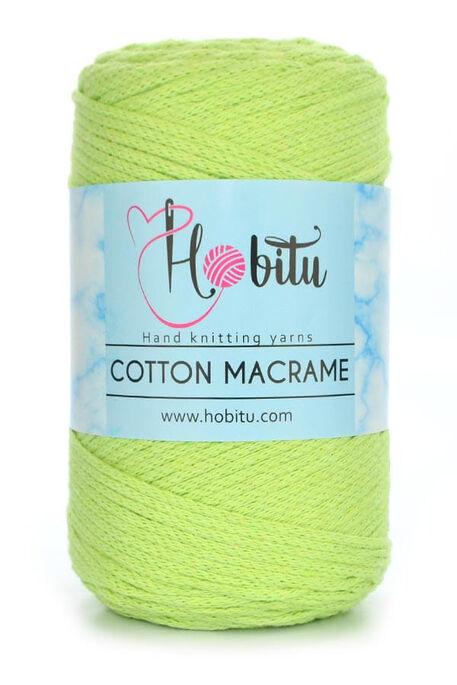 Hobitu Yarn - HOBİTU COTTON MACRAME YARN 155 Green