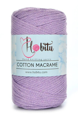 Hobitu Yarn - HOBİTU COTTON MACRAME YARN 165 Light Purple