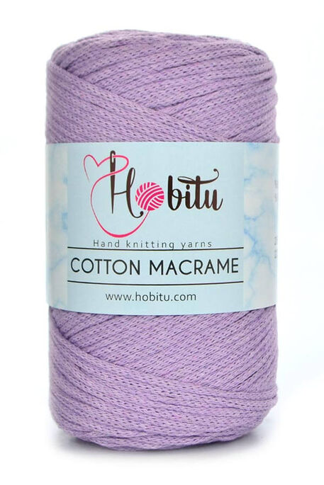 Hobitu Yarn - HOBİTU COTTON MACRAME YARN 165 Light Purple