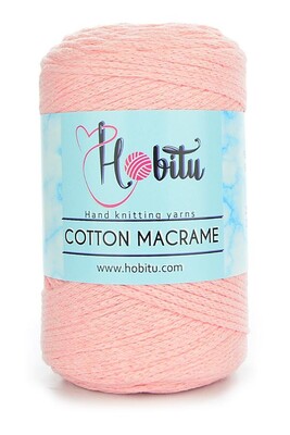 Hobitu Yarn - HOBİTU COTTON MACRAME YARN 167 Salmon