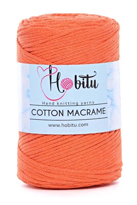 Hobitu Yarn - HOBİTU COTTON MACRAME YARN 170 Red Sea Bream