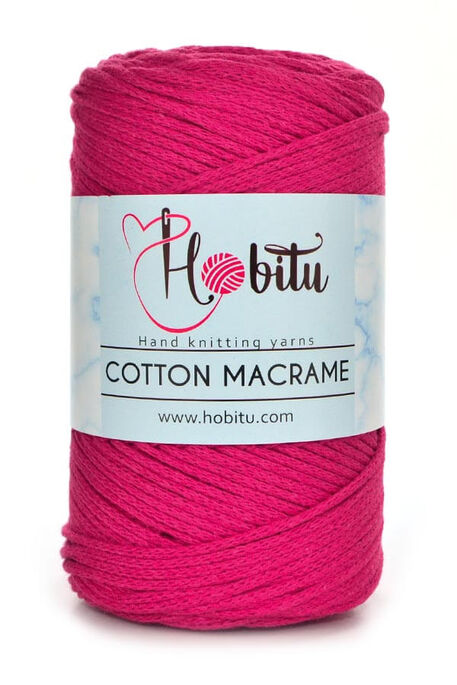 Hobitu Yarn - HOBİTU COTTON MACRAME YARN 171 fuchsia