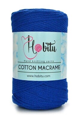 Hobitu Yarn - HOBİTU COTTON MACRAME YARN 172 Sax Blue