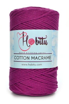 Hobitu Yarn - HOBİTU COTTON MACRAME YARN 177 Magenta