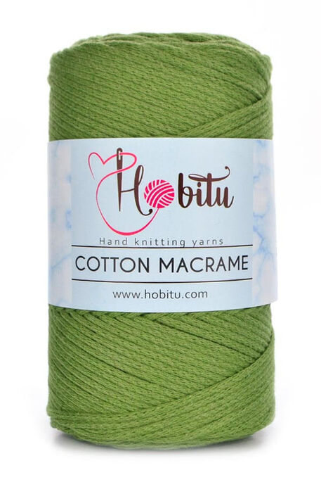 Hobitu Yarn - HOBİTU COTTON MACRAME YARN 187 henna green