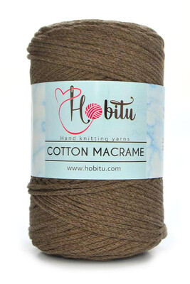 Hobitu Yarn - HOBİTU COTTON MACRAME YARN 191 cocoa