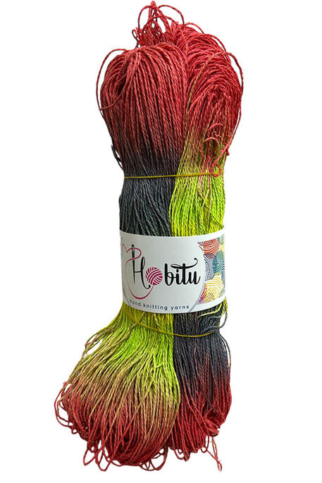 HOBİTU YARNS - HOBİTU EL BOYAMA KAĞIT İP 500-600 GR 204