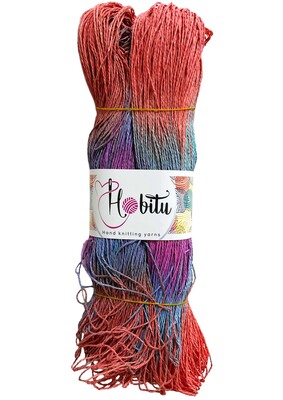 HOBİTU YARNS - HOBİTU EL BOYAMA KAĞIT İP 500-600 GR 214