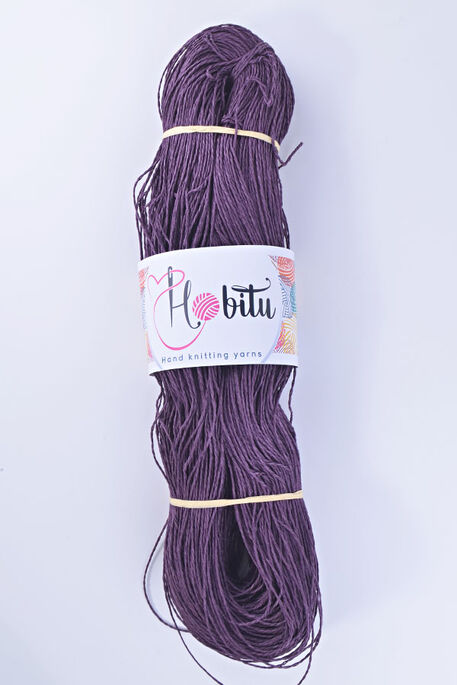 Hobitu Yarn - HOBİTU KAĞIT İP 325 - 375 GR 060 Mürdüm