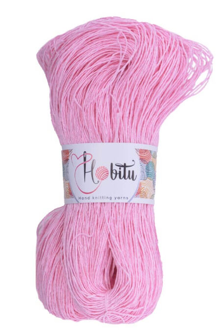 Hobitu Yarn - HOBİTU KAĞIT İP 500-600 GR 2197 Pembe