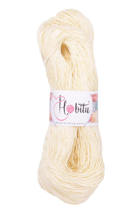 Hobitu Yarn - HOBİTU KAĞIT İP 500-600 GR 256 Krem