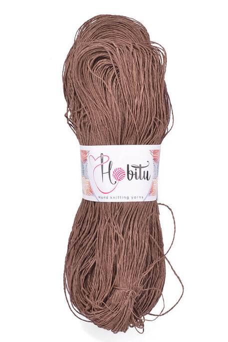 Hobitu Yarn - HOBİTU KAĞIT İP 500-600 GR 493 Kahve