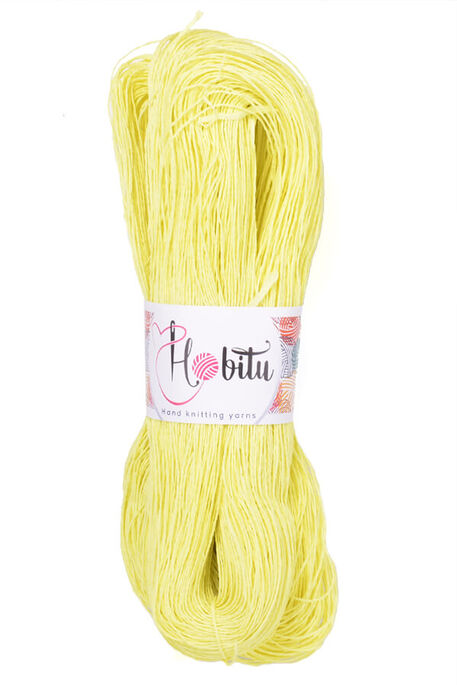 Hobitu Yarn - HOBİTU KAĞIT İP 500-600 GR 688 Limon