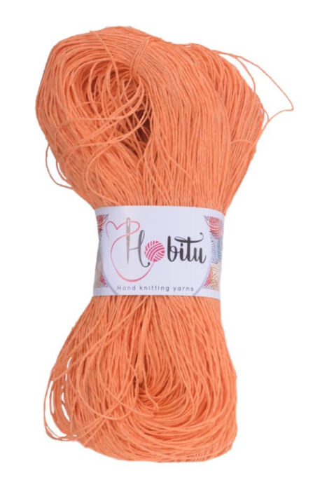 Hobitu Yarn - HOBİTU KAĞIT İP 500-600 GR 979 Turuncu