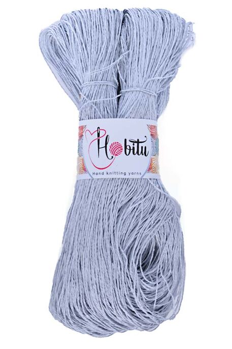 Hobitu Yarn - HOBİTU KAĞIT İP 500-600 GR 224 Açık Gri