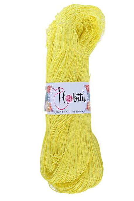 Hobitu Yarn - HOBİTU KAĞIT İP 500-600 GR 58 Neon Sarı