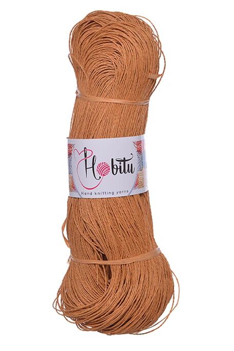 Hobitu Yarn - HOBİTU KAĞIT İP 500-600 GR 974 Hardal