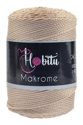 Hobitu Yarn - HOBİTU MACRAME YARN 030 LIGHT BEIGE