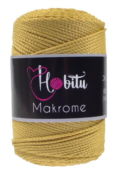 Hobitu Yarn - HOBİTU MACRAME YARN 050 GOLD