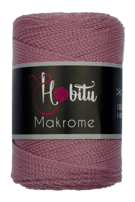 Hobitu Yarn - HOBİTU MACRAME YARN 090 DRIED ROSE