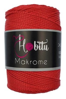 Hobitu Yarn - HOBİTU MACRAME YARN 100 RED