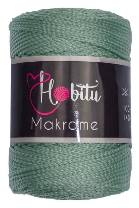 Hobitu Yarn - HOBİTU MACRAME YARN 168 ALMOND GREEN