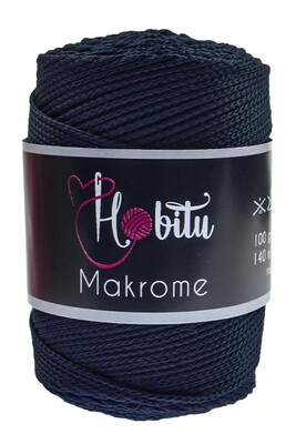 Hobitu Yarn - HOBİTU MACRAME YARN 260 DARK NAVY BLUE