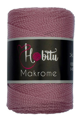 HOBİTU YARNS - HOBİTU MAKROME 090 Gül Kurusu