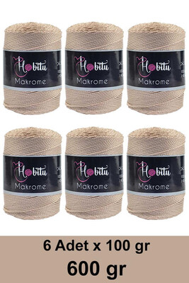 Hobitu Yarn - HOBİTU MAKROME 600 GR 6 Lİ PAKET YARN 030