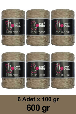 Hobitu Yarn - HOBİTU MAKROME 600 GR 6 Lİ PAKET YARN 037