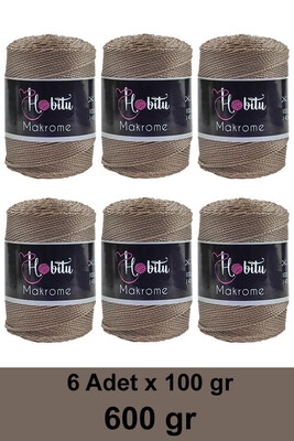 Hobitu Yarn - HOBİTU MAKROME 600 GR 6 Lİ PAKET YARN 040