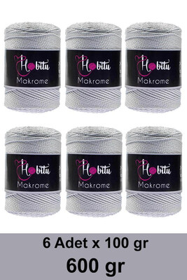 Hobitu Yarn - HOBİTU MAKROME 600 GR 6 Lİ PAKET YARN 060