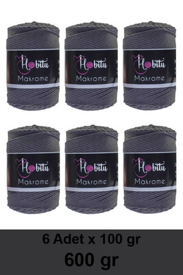 Hobitu Yarn - HOBİTU MAKROME 600 GR 6 Lİ PAKET YARN 069