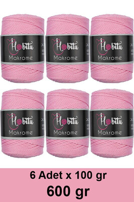 Hobitu Yarn - HOBİTU MAKROME 600 GR 6 Lİ PAKET YARN 074