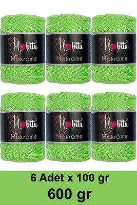 Hobitu Yarn - HOBİTU MAKROME 600 GR 6 Lİ PAKET YARN 170