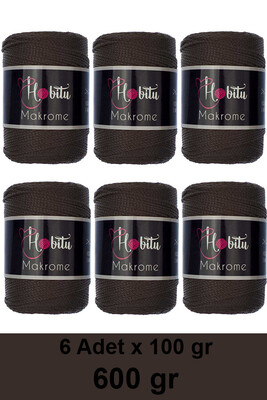 Hobitu Yarn - HOBİTU MAKROME 600 GR 6 Lİ PAKET YARN 210