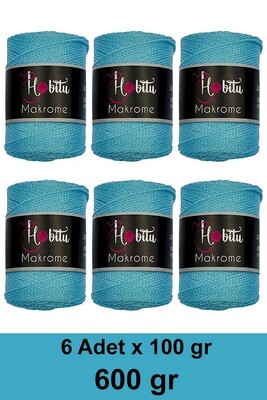 Hobitu Yarn - HOBİTU MAKROME 600 GR 6 Lİ PAKET YARN 230