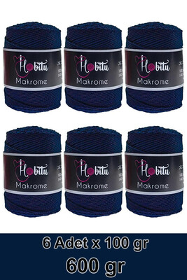 Hobitu Yarn - HOBİTU MAKROME 600 GR 6 Lİ PAKET YARN 260