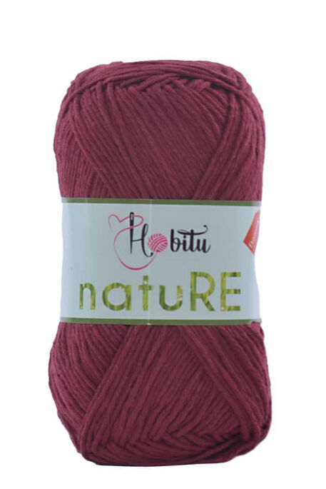 Hobitu Yarn - HOBİTU NATURE 159 Claret Red