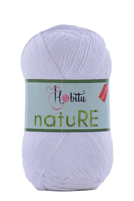 Hobitu Yarn - HOBİTU NATURE KNİTTİNG YARN 151 White