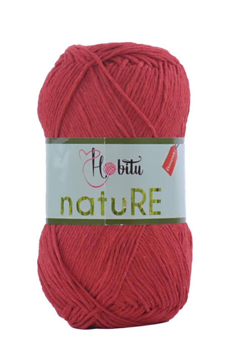 Hobitu Yarn - HOBİTU NATURE KNİTTİNG YARN 173 Red