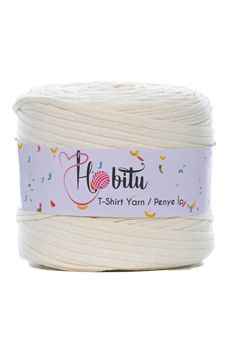 Hobitu Yarn - HOBİTU PENYE İP T-SHİRT YARN 256 Cream