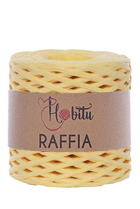 Hobitu Yarn - HOBİTU RAFFİA İPİ 200 GR G1 Krem