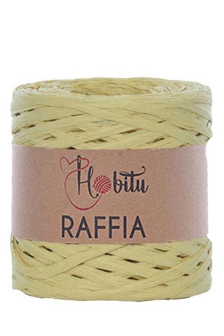 Hobitu Yarn - HOBİTU RAFFİA İPİ 200 GR G2 Ham