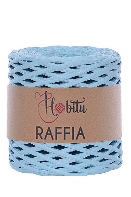 Hobitu Yarn - HOBİTU RAFFİA İPİ 200 GR G36 Mavi